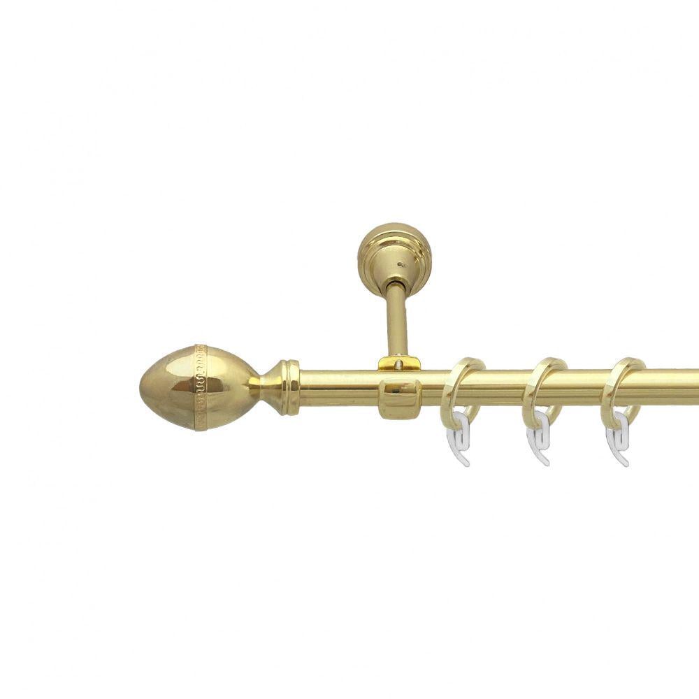 Карниз Orvit Фарже металевий однорядний відкритий гладка труба кільце фасонне металеве 16 мм 200 см Золото (7751966) Карниз Orvit Фарже металевий однорядний відкритий гладка труба кільце фасонне металеве 16 мм 200 см Золото (7751966)