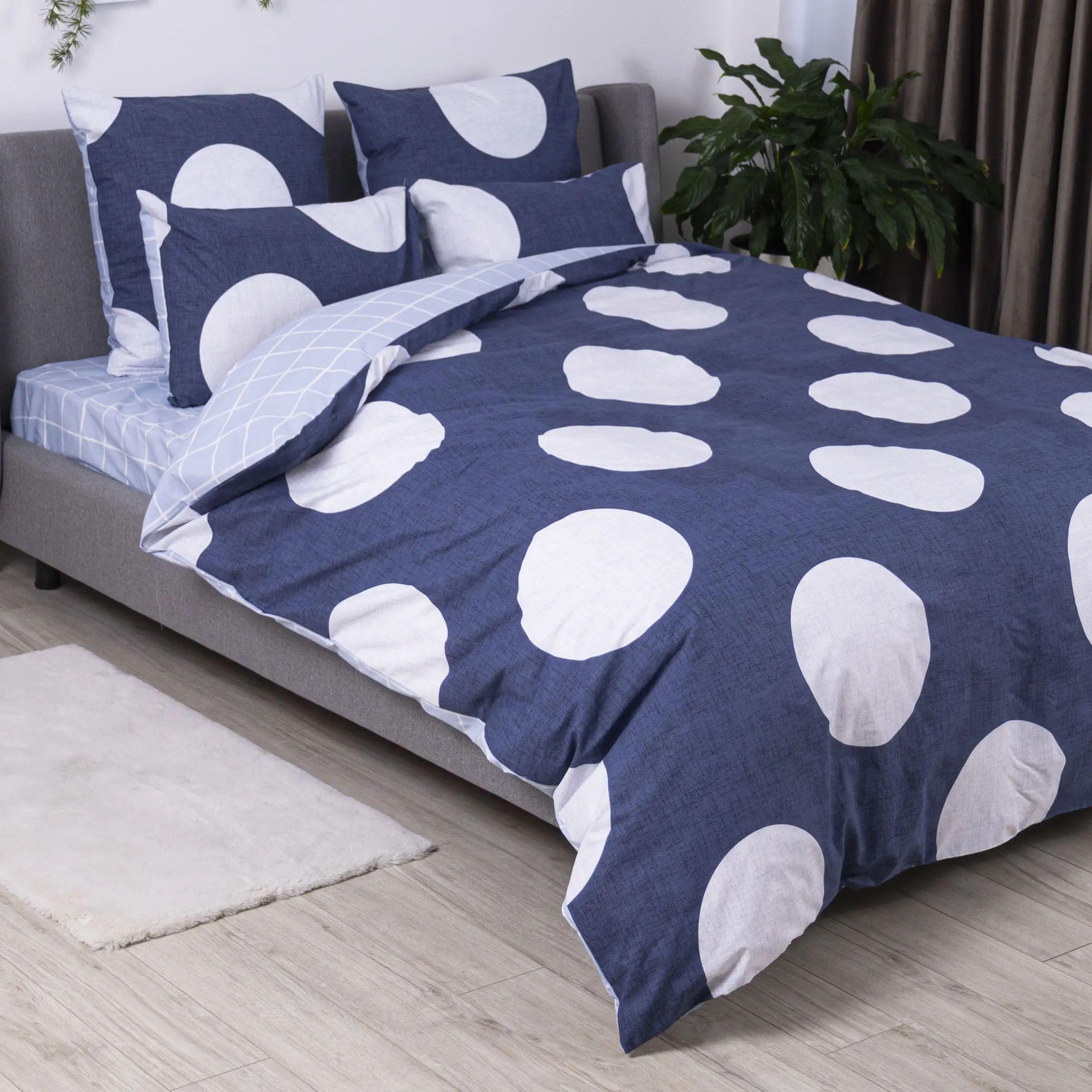 Комплект постільної білизни гіпоалергенний ТЕП Circle 115 г/кв. м євро з наволочками 70x70 см Синій (12420200215)