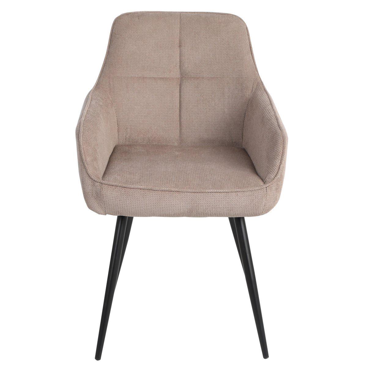 Стул кухонный Intarsio DAVID ткань Черный/Темный бежевый (DAVIDDBE) - фото 2