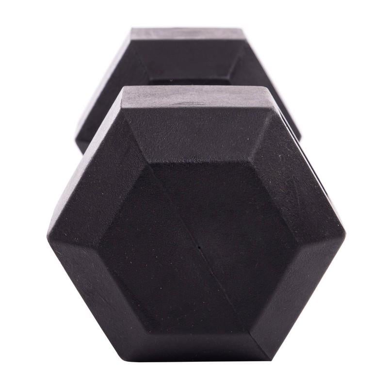 Гантель цільна LN-1205 шестигранна 10 кг Срібний (56508164) - фото 3