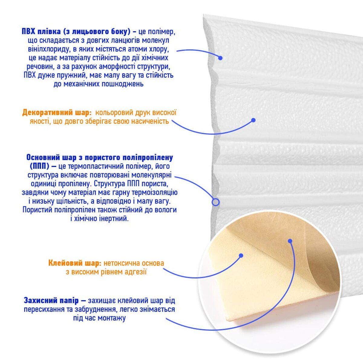 Плінтус РР самоклеючий 2300х140х4 мм Білий (SW-00001808) - фото 3 Плінтус РР самоклеючий 2300х140х4 мм Білий (SW-00001808) - фото 3