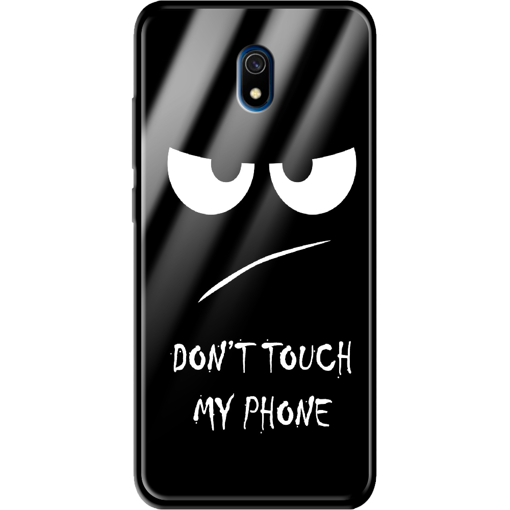 Чохол Boxface Xiaomi Redmi 8A Don't Touch my Phone Чорний силікон зі склом (38341-up535-39409)