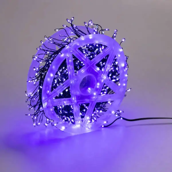 Гирлянда-нить для украшения помещений GarlandoPro Роса Хвойная лапа от сети 640 LED 30 м Синий (147-107-D1750BL )