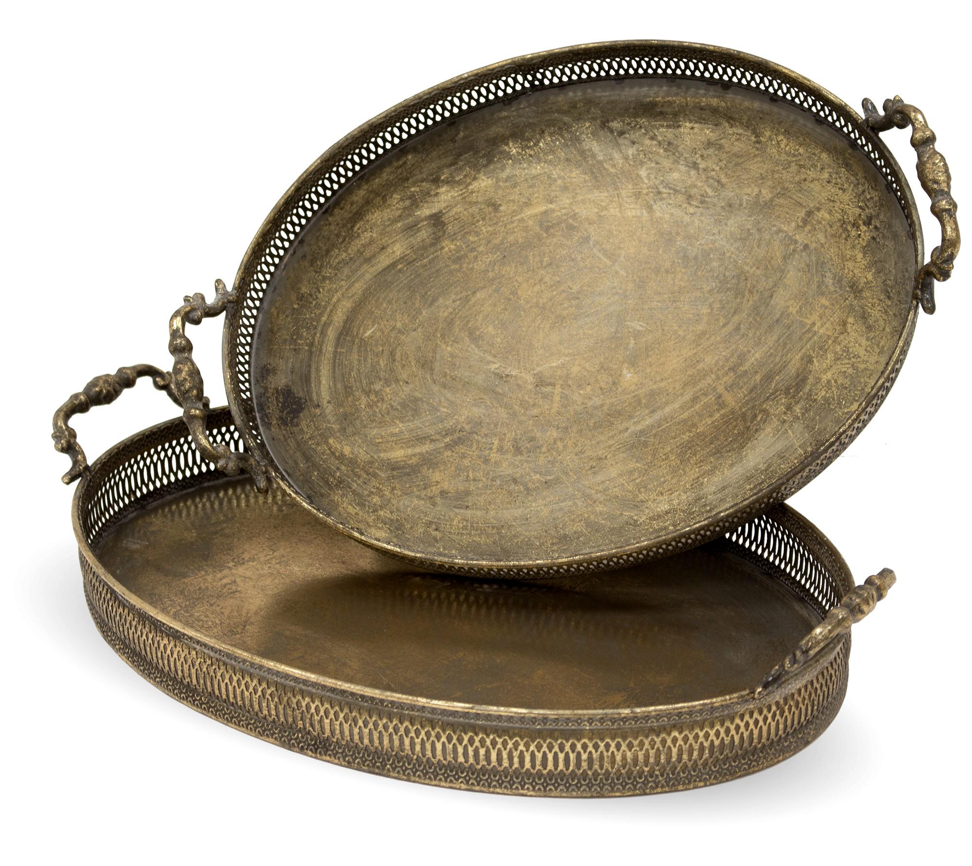 Поднос декоративный 8x46x30,5/8x40x27 см 2 шт. (100789)