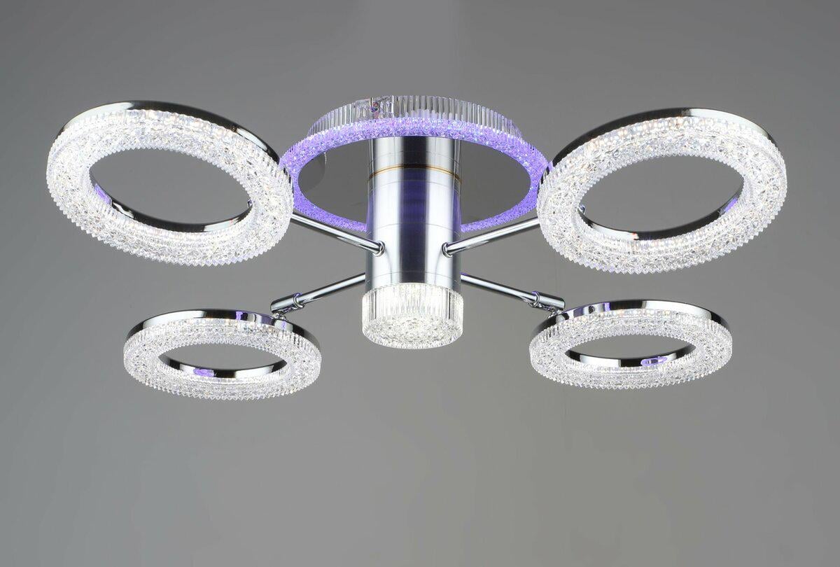 Люстра светодиодная акриловая B YH1004/4 CH 56W (40537) Люстра светодиодная акриловая B YH1004/4 CH 56W (40537)