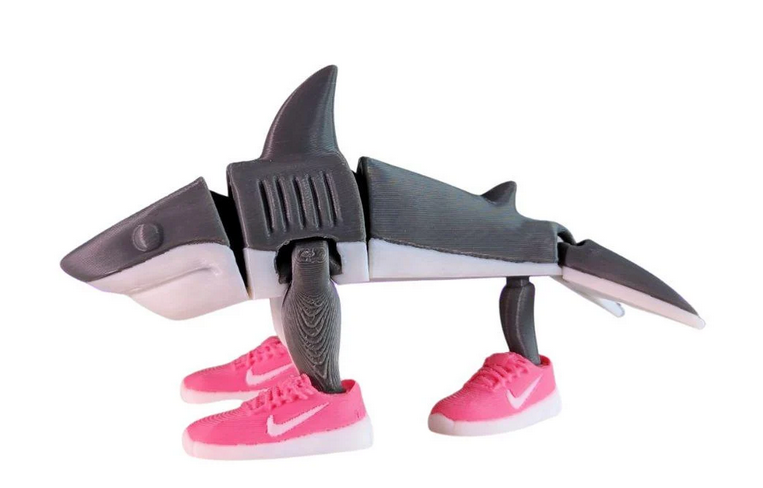 3D-фігурка Creative Family Подружка Tralalero Tralala Акула в кросівках 14 см Рожевий