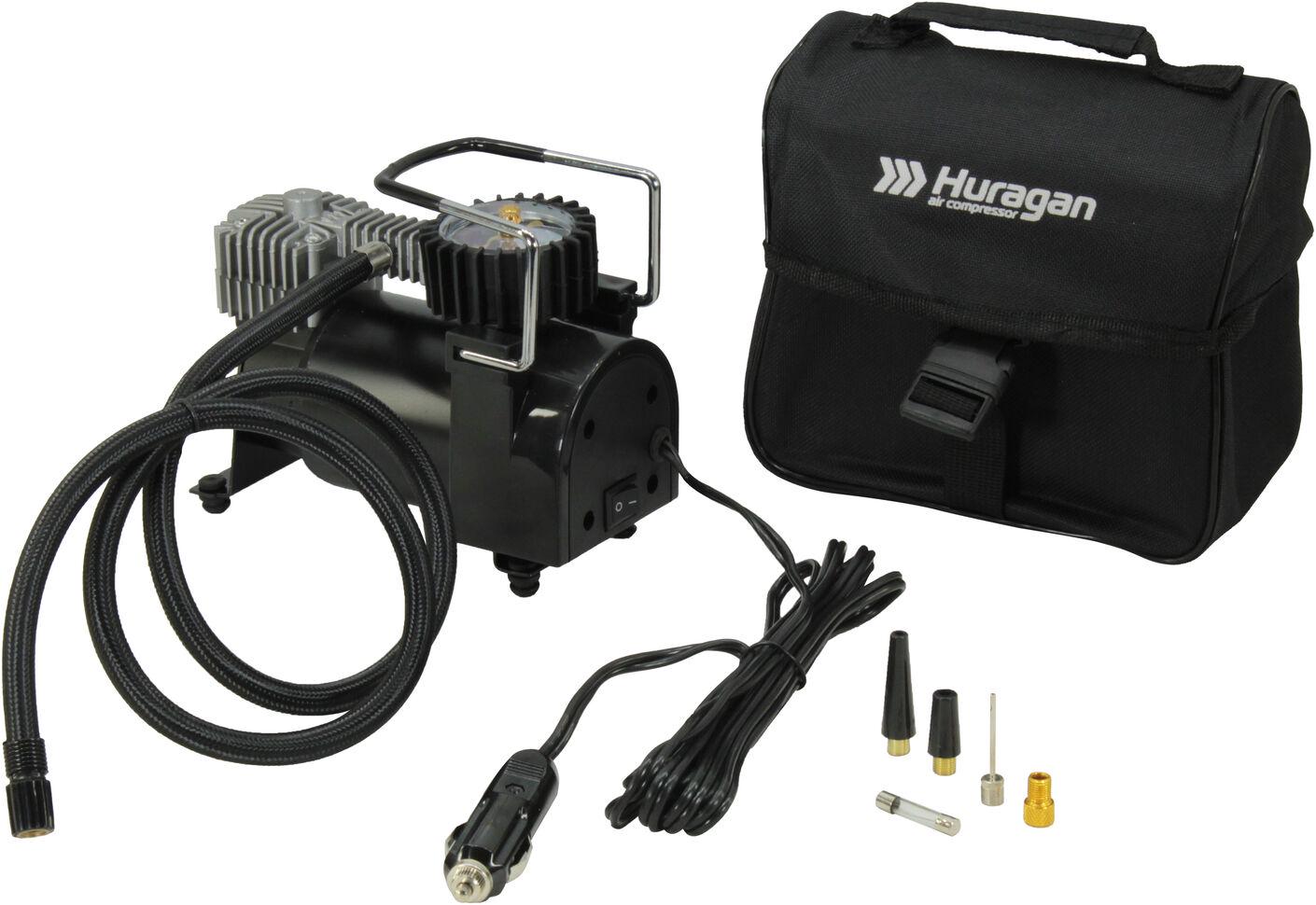 Компрессор автомобильный Huragan H4 автостоп H0400 в прикуриватель 1-но цилиндровый 37 л/мин (0316558)