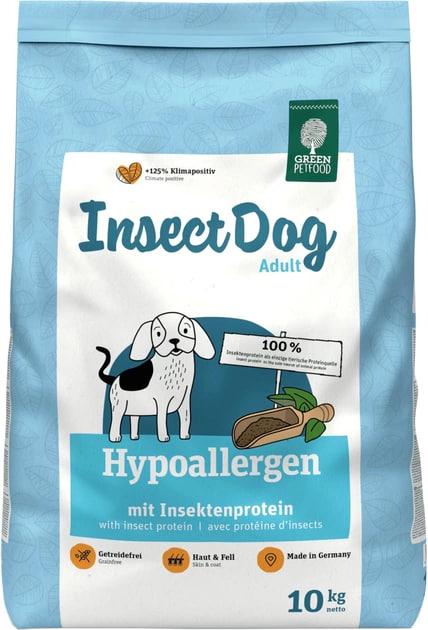 Корм для взрослых собак Green Petfood InsectDog Hypoallergen гипоаллергенный 10 кг (17943417)