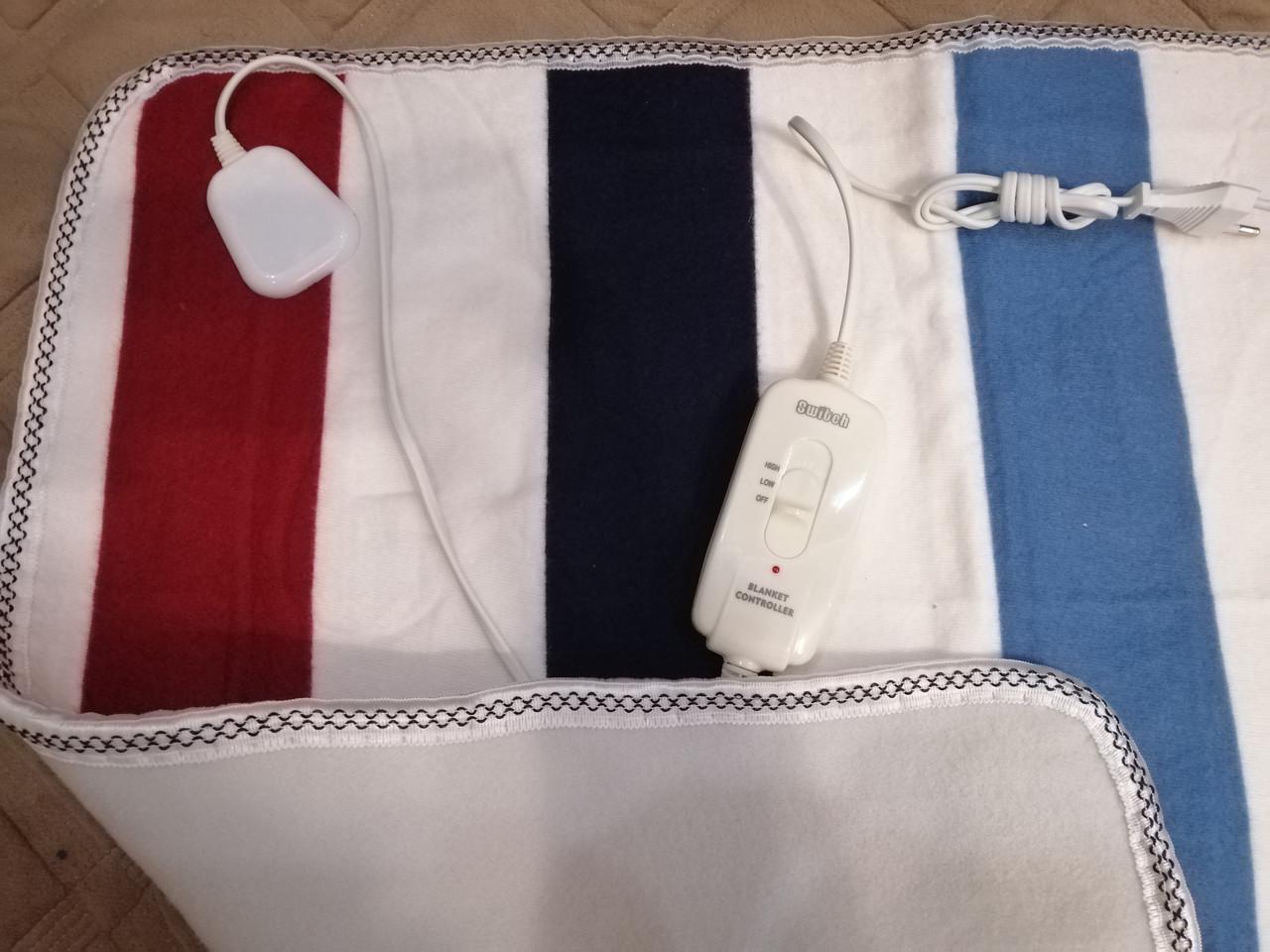 Электропростынь с сумкой Electric Blanket в цветную полоску 70х150 см - фото 8