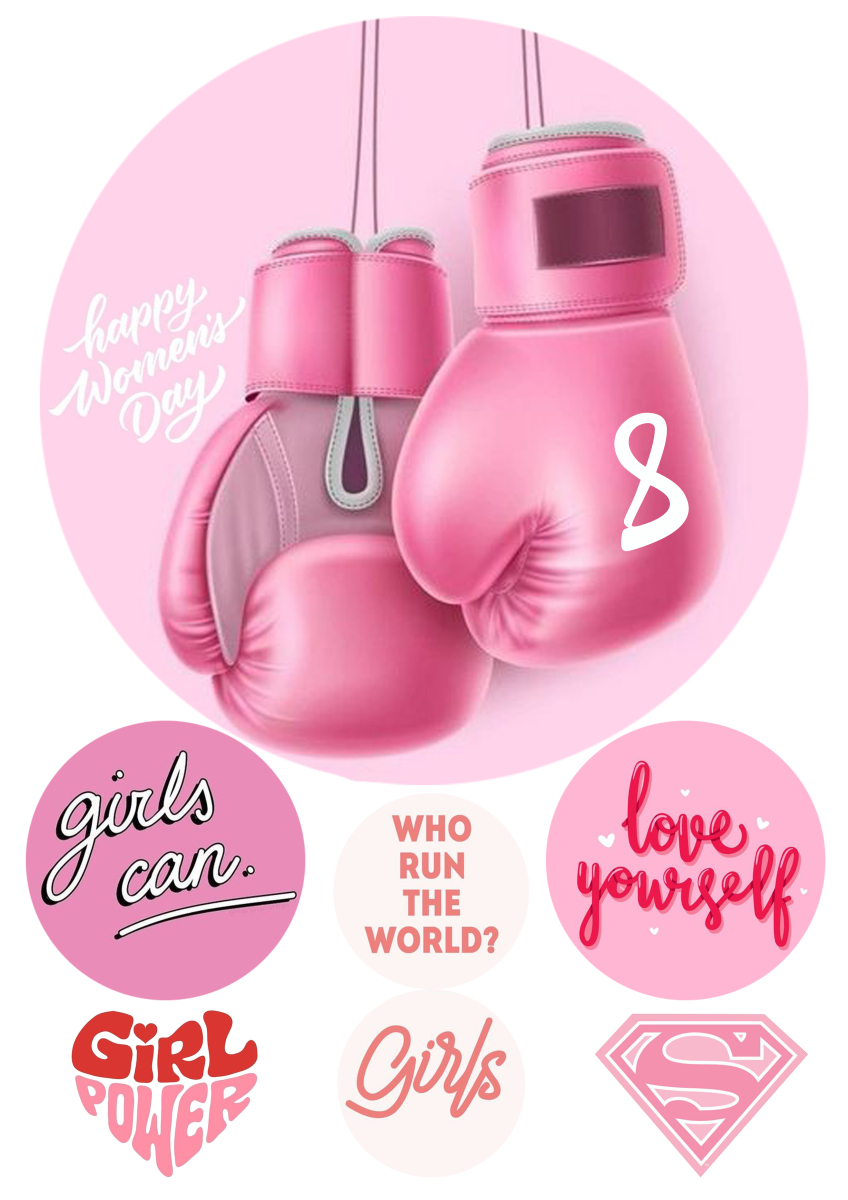 Картинка на торт вафельная 8 марта для сильной и независимой (14377) Картинка на торт вафельная 8 марта для сильной и независимой (14377)