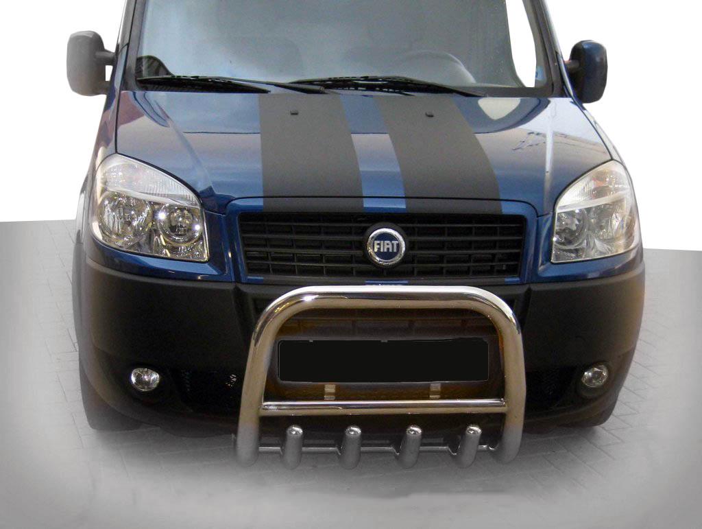 Передняя дуга QT006 CAN для Fiat Doblo I 2005-2010 гг. нержавеющая сталь Хром