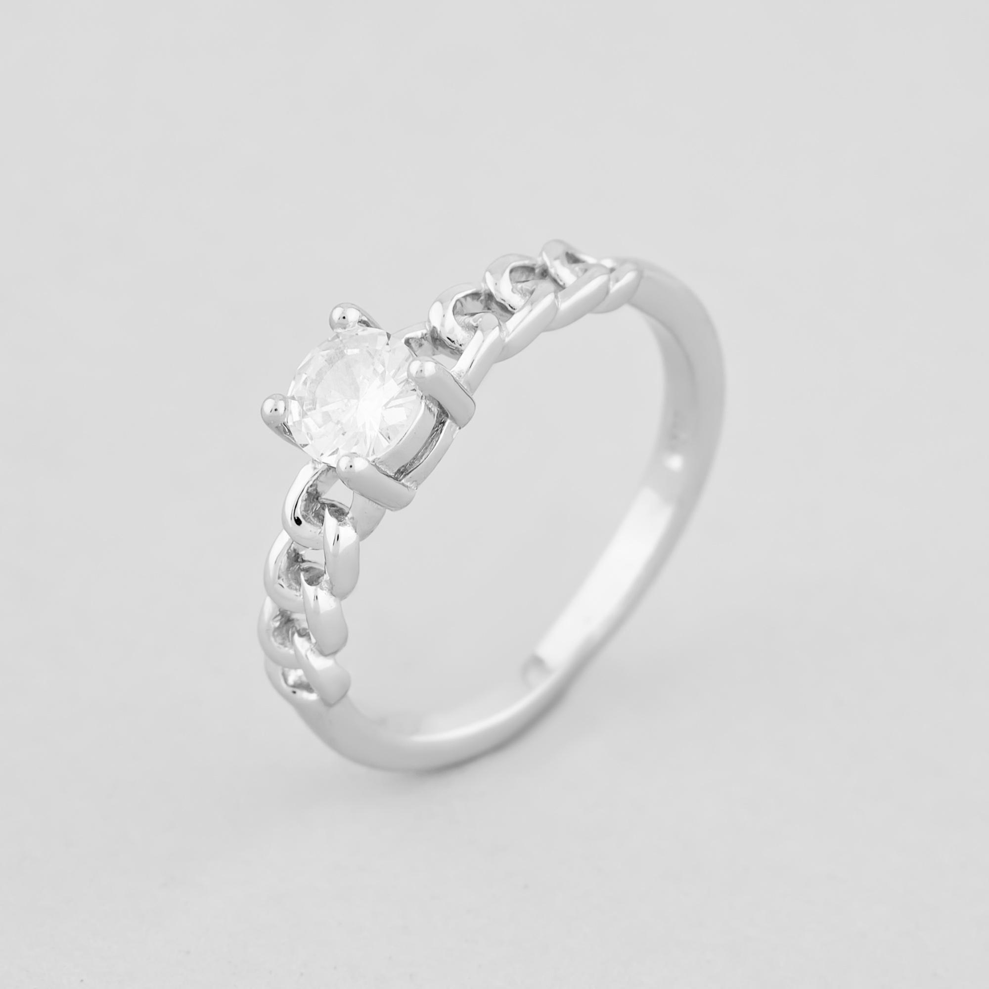 Серебряное кольцо Minimal Серебряный взгляд р. 17 (14785)