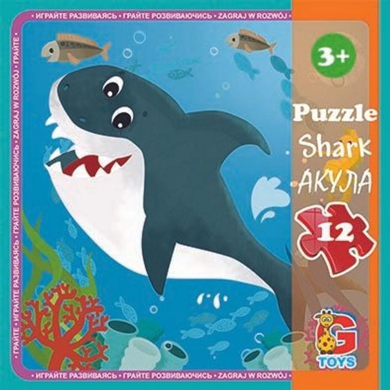 Пазлы детские картонные G-Toys В океане 12 эл. (IP-177-P-945)