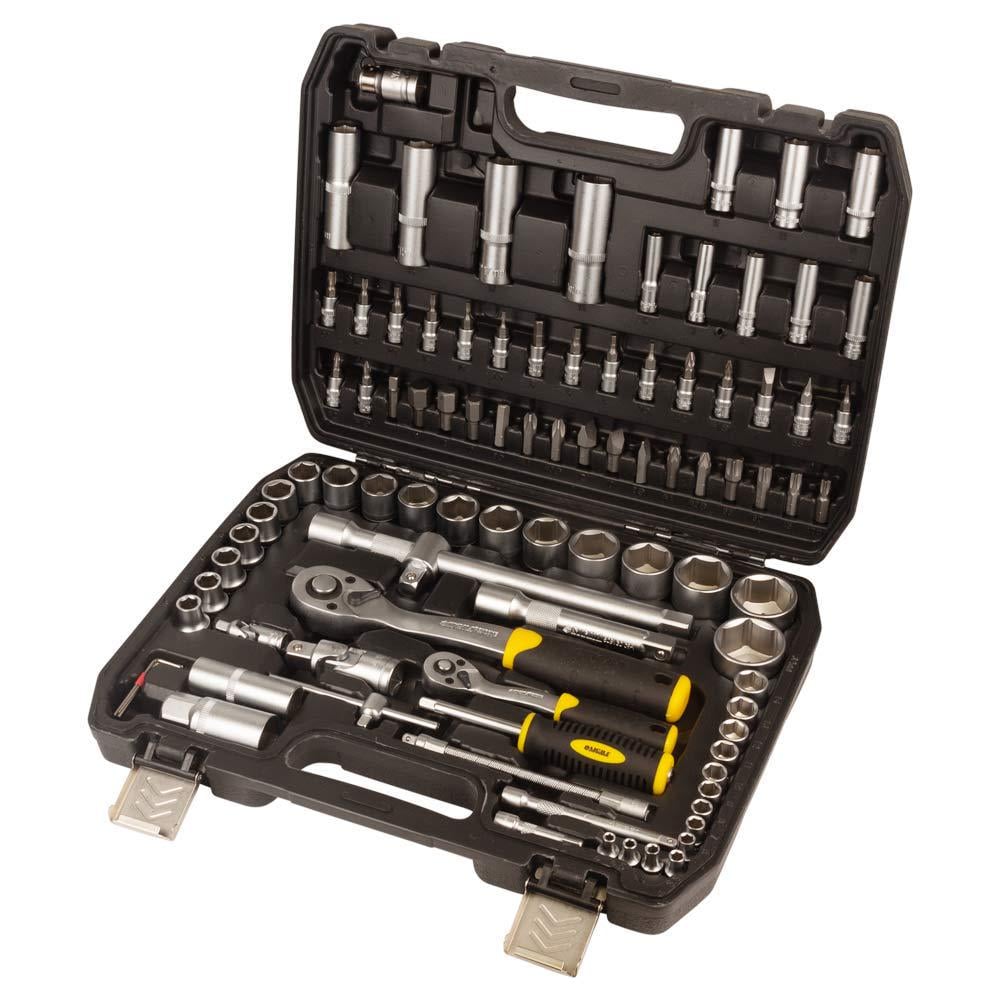 Набір насадок торцевих і біт Sigma CrV mid 1/4" & 1/2" 94 шт. (6003761) Набір насадок торцевих і біт Sigma CrV mid 1/4" & 1/2" 94 шт. (6003761)