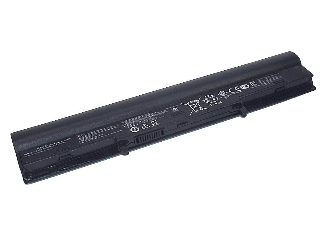 Аккумулятор для ноутбука Asus A42-U36 ROG U36 14,8 V 4400 mAh Black