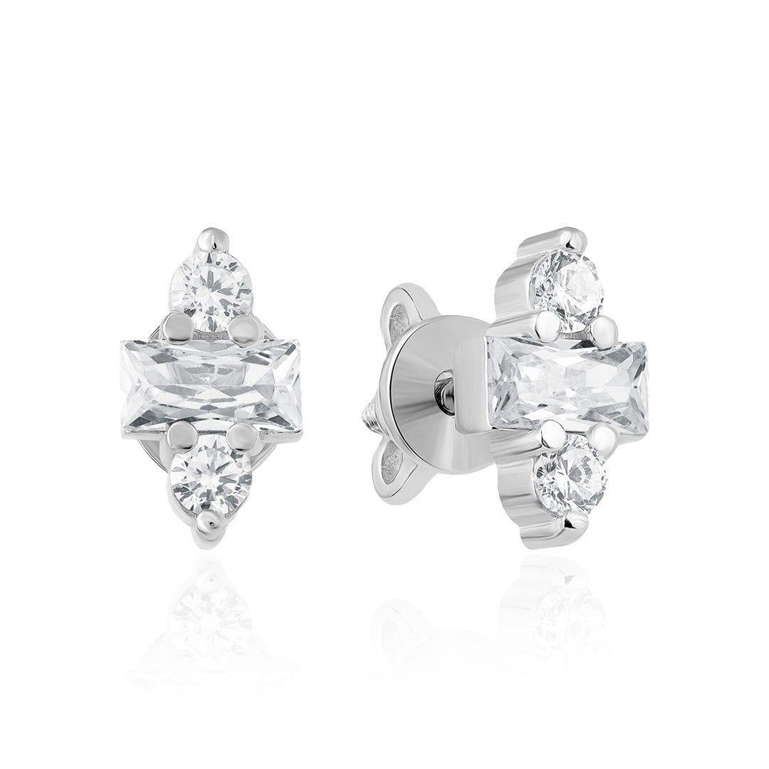 Серьги серебряные Crystal 925° (20805)