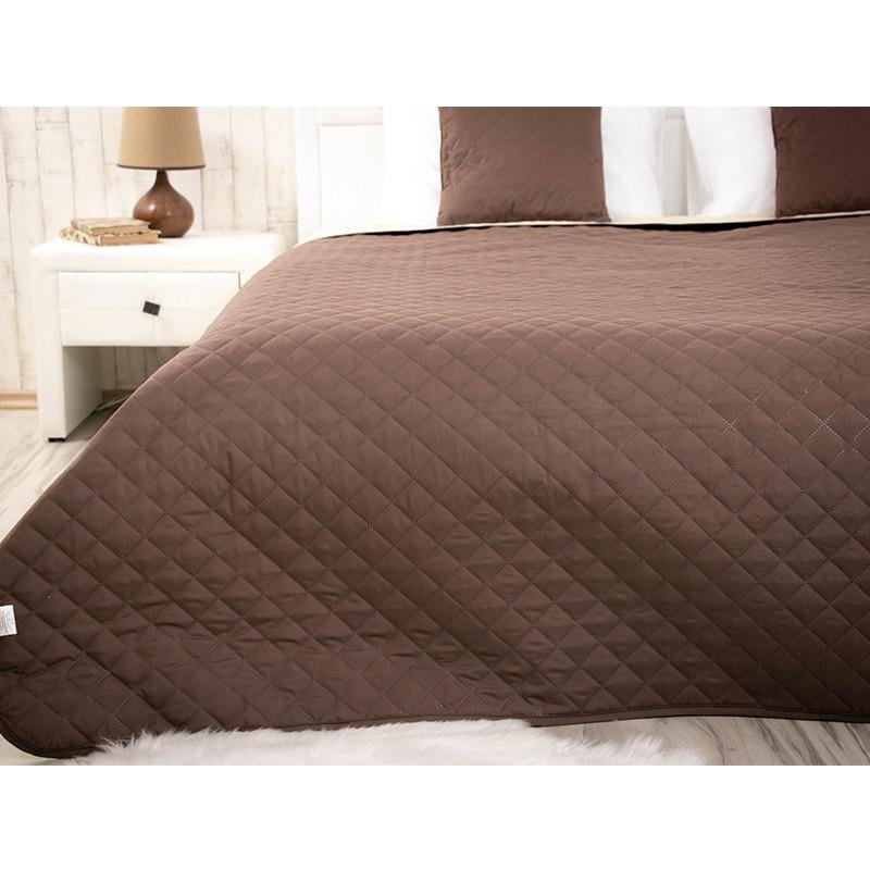 Покривало двостороннє Руно Барселона 150x212 см Шоколадний/Молочний (28092393) - фото 4 Покривало двостороннє Руно Барселона 150x212 см Шоколадний/Молочний (28092393) - фото 4