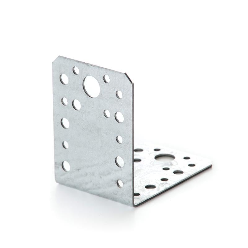 Кутник універсальний Apro оцинкований 90х90х65 мм