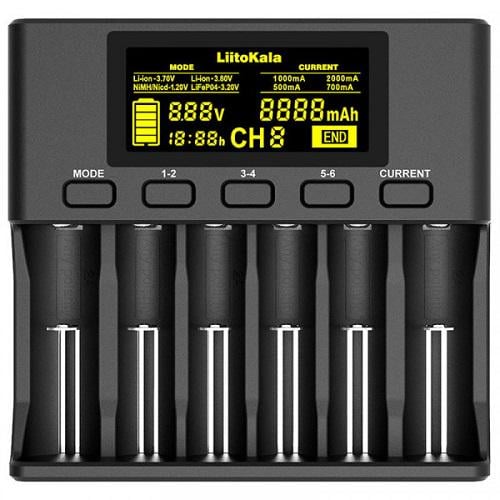 Зарядное устройство для LiitoKala Lii-S6 battery charger AA/AAA C/D (575815) Зарядное устройство для LiitoKala Lii-S6 battery charger AA/AAA C/D (575815)