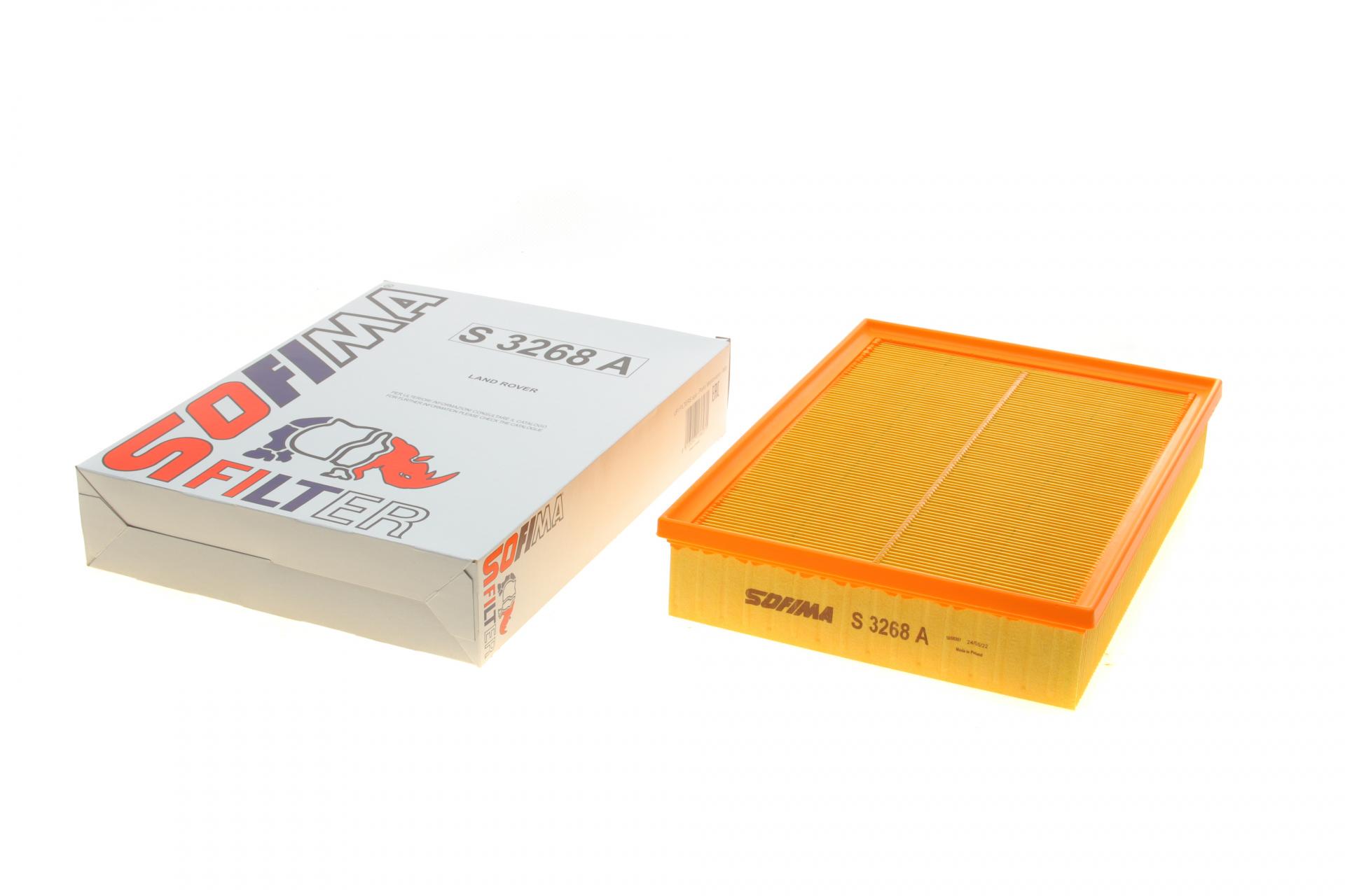 Фільтр повітряний SOFIMA для Land Rover Discovery III-IV/Range Rover III-IV/Range Rover Sport 2,7D-4,4 04-18- (S 3268 A)