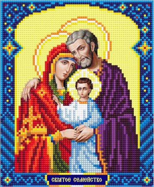 Алмазна вишивка Ікона Святе сімейство повна викладка 5D 23x30 см (1558568626)