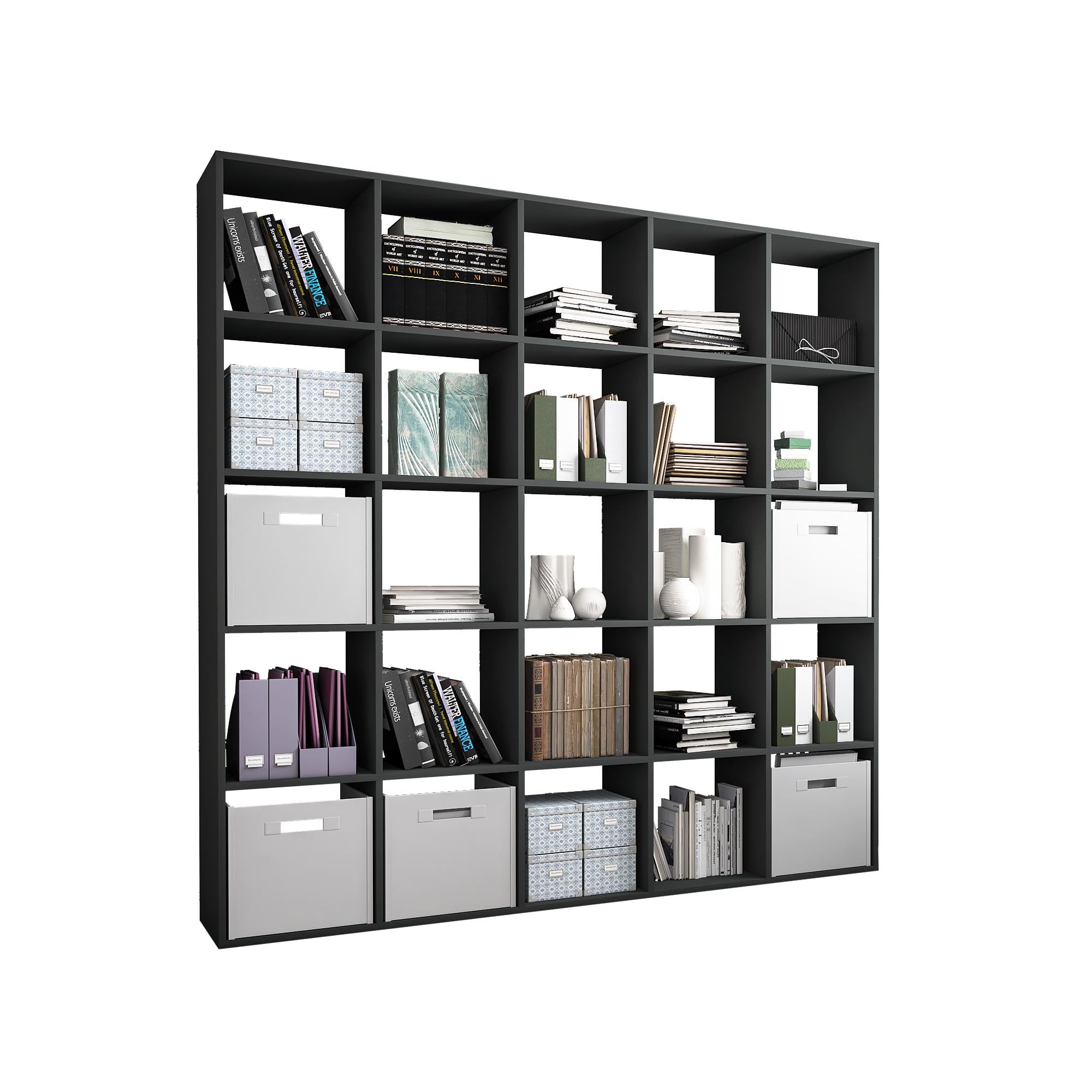 Стелаж для книг та документів 25 комірок ST-16 1776х300х1776 мм Антрацит - фото 2