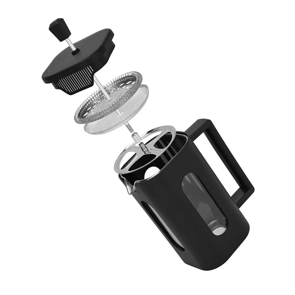 Френч-прес з поршнем Fissman 14,5x9,5x20,5 см 1000 мл із боросилікатного скла (9130) - фото 4