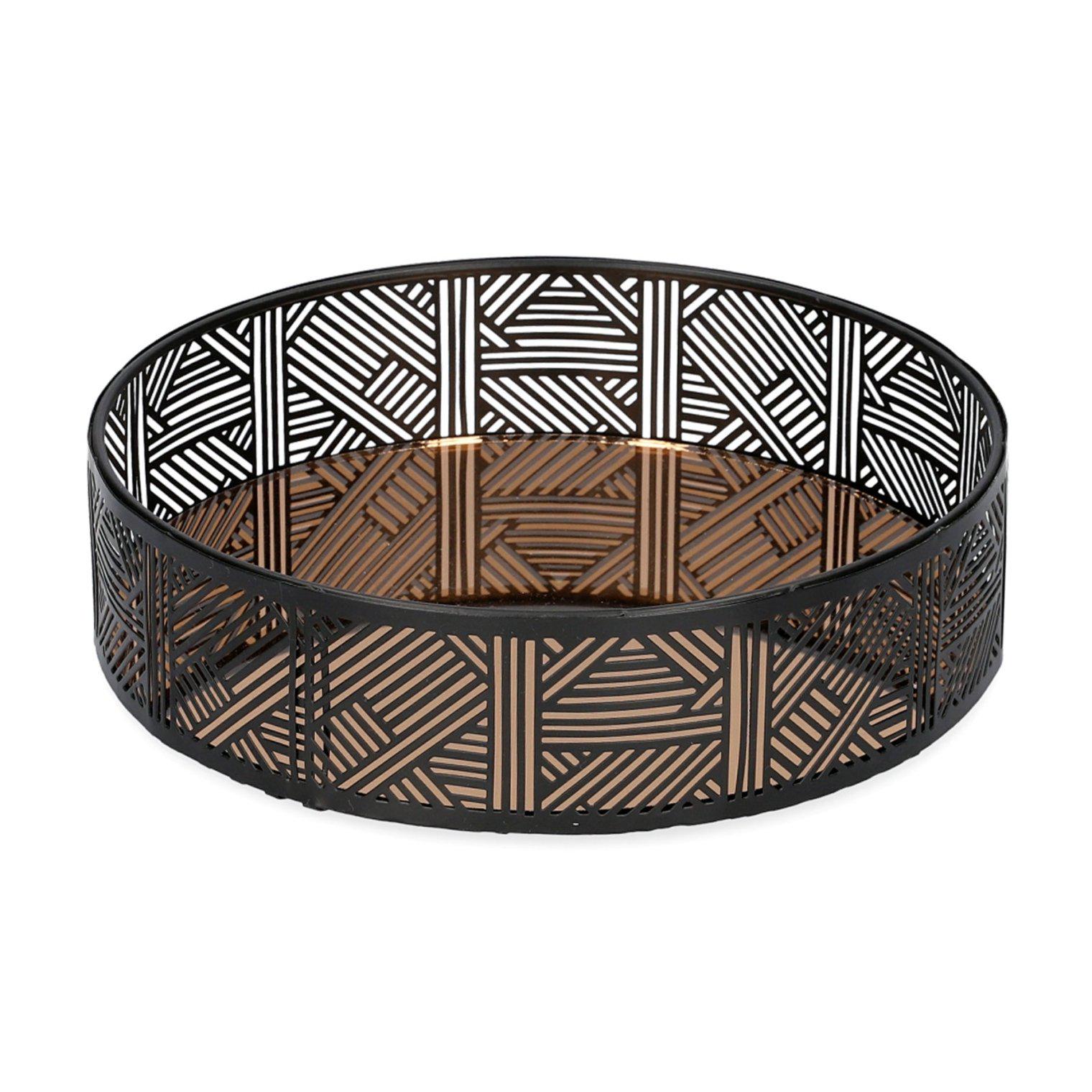 Таця декоративна Homla ART DECO 20x5 см Чорний (161954) - фото 2