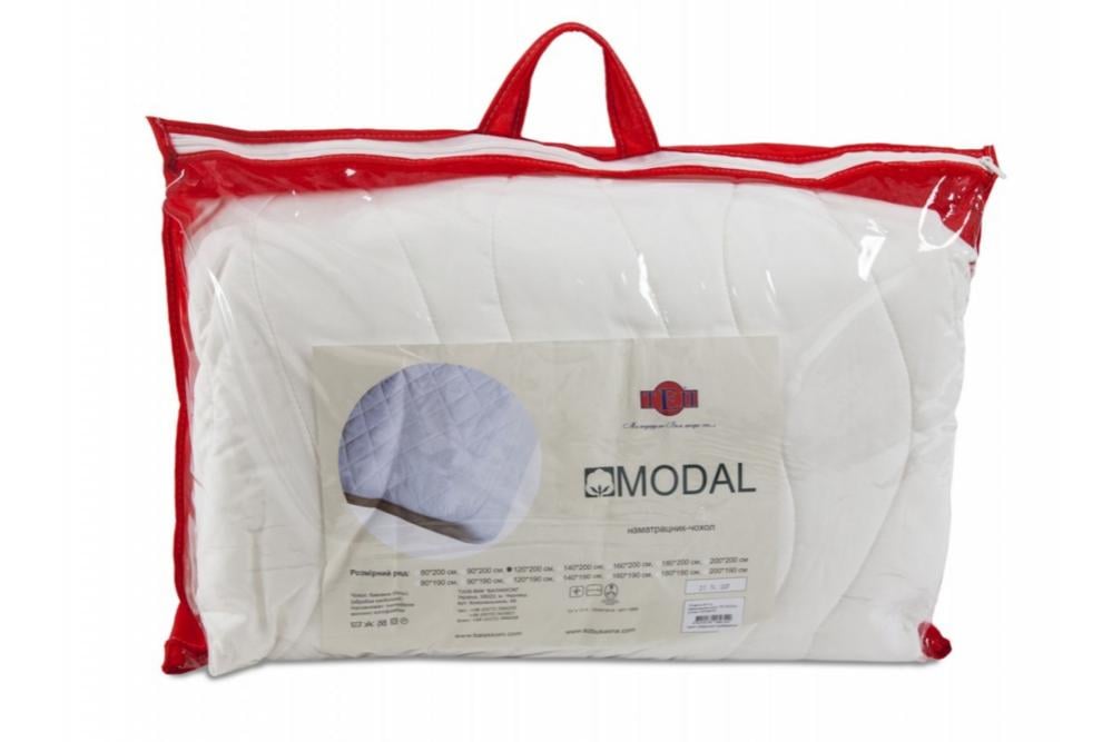 Наматрацник ТЕП Modal 160х200 см силіконове волокно бавовняний 9903781 Білий (DR013263)