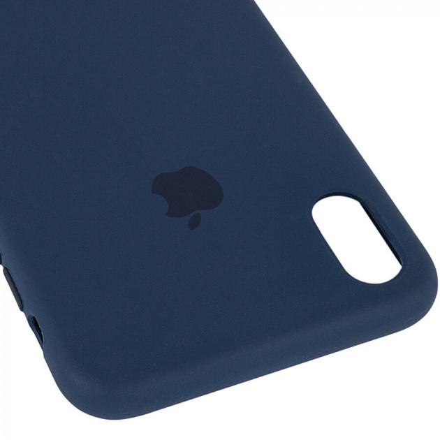 Чохол-накладка Apple Silicone Case for iPhone Xs Max, Cosmos Blue (HC) - фото 4