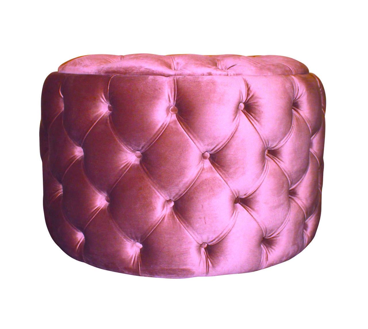 Пуф MeBelle Amster велюр 75x75x50 см Розовый (0158) Пуф MeBelle Amster велюр 75x75x50 см Розовый (0158)