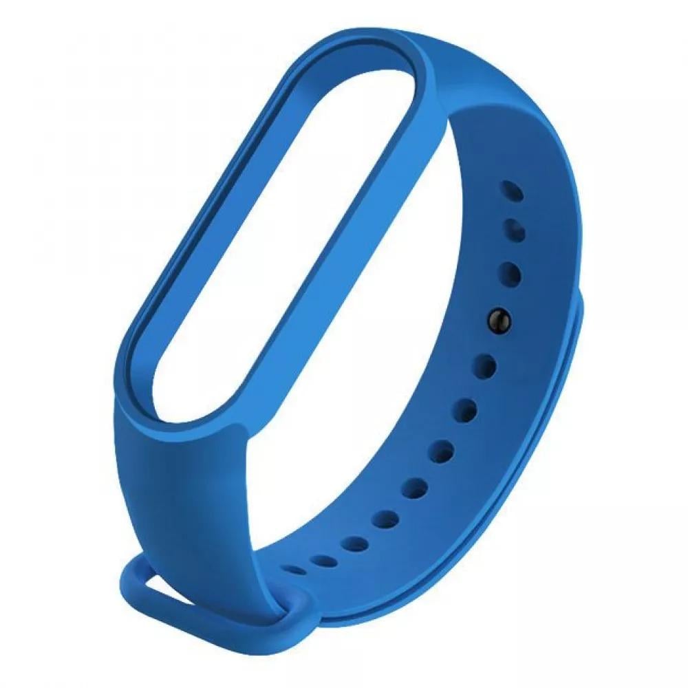 Ремешок силиконовый для фитнес-браслета PRC Mi Band 5/6 Синий (13925707)