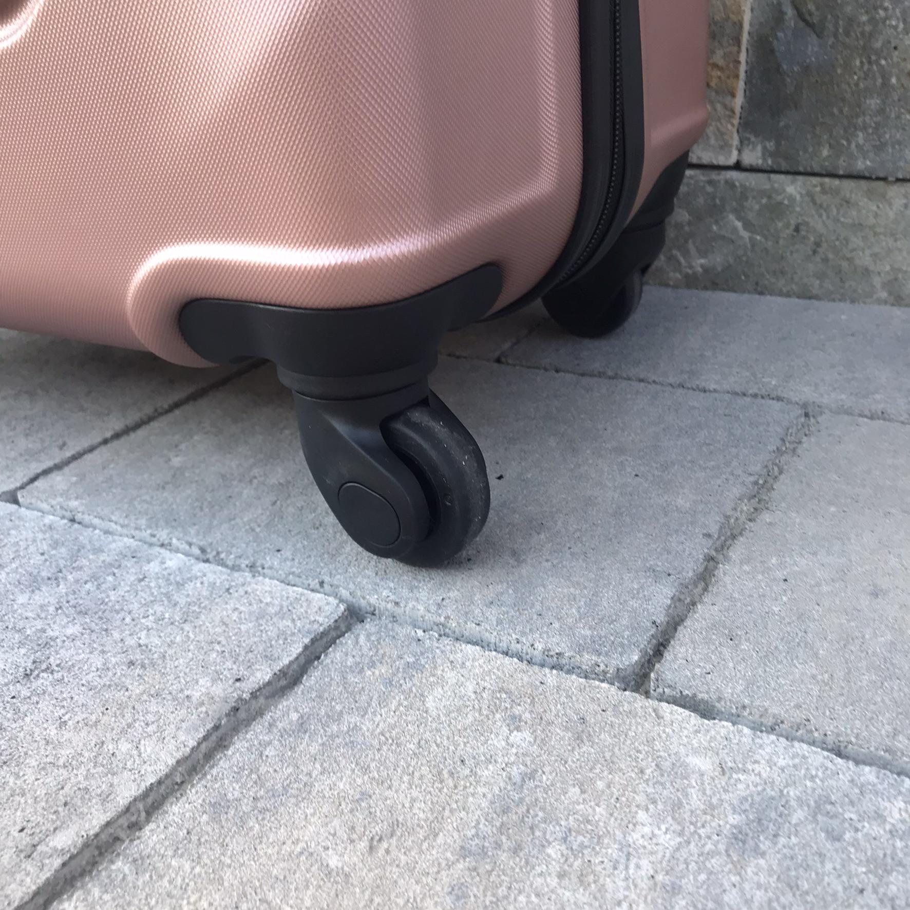 Валіза дорожня Wings 147 з полікарбонату М 65х43х26 см Рожеве золото (10880620) - фото 4