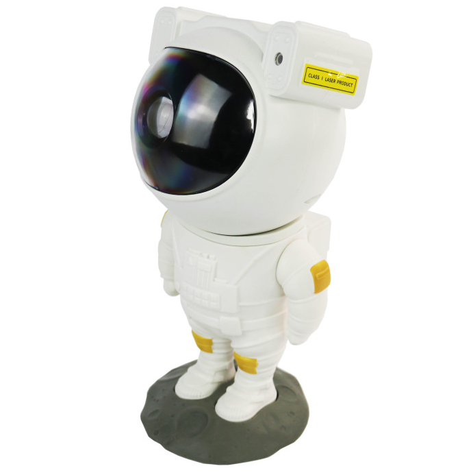 Нічник-проєктор C 65315 Космонавт декілька режимів зірки/магнітна голова/рухливі елементи/пульт 22 см (C 65315)