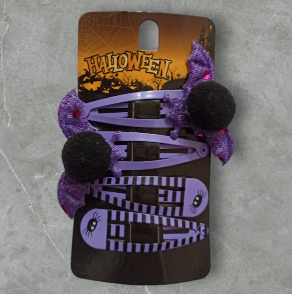 Заколки на Хелловін Кажани One size Фіолетово-чорний (703154) - фото 3 Заколки на Хелловін Кажани One size Фіолетово-чорний (703154) - фото 3