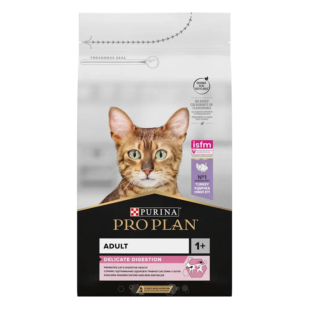 Сухий корм для котів з чутливим травленням Pro Plan Delicate Turkey 1,5 кг (3222270884136)