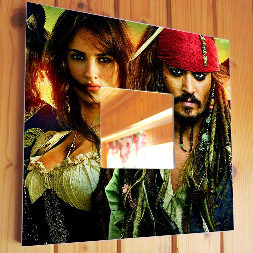 Зеркало декоративное Фильм "Пираты Карибского моря" 260х260 мм (M03437)