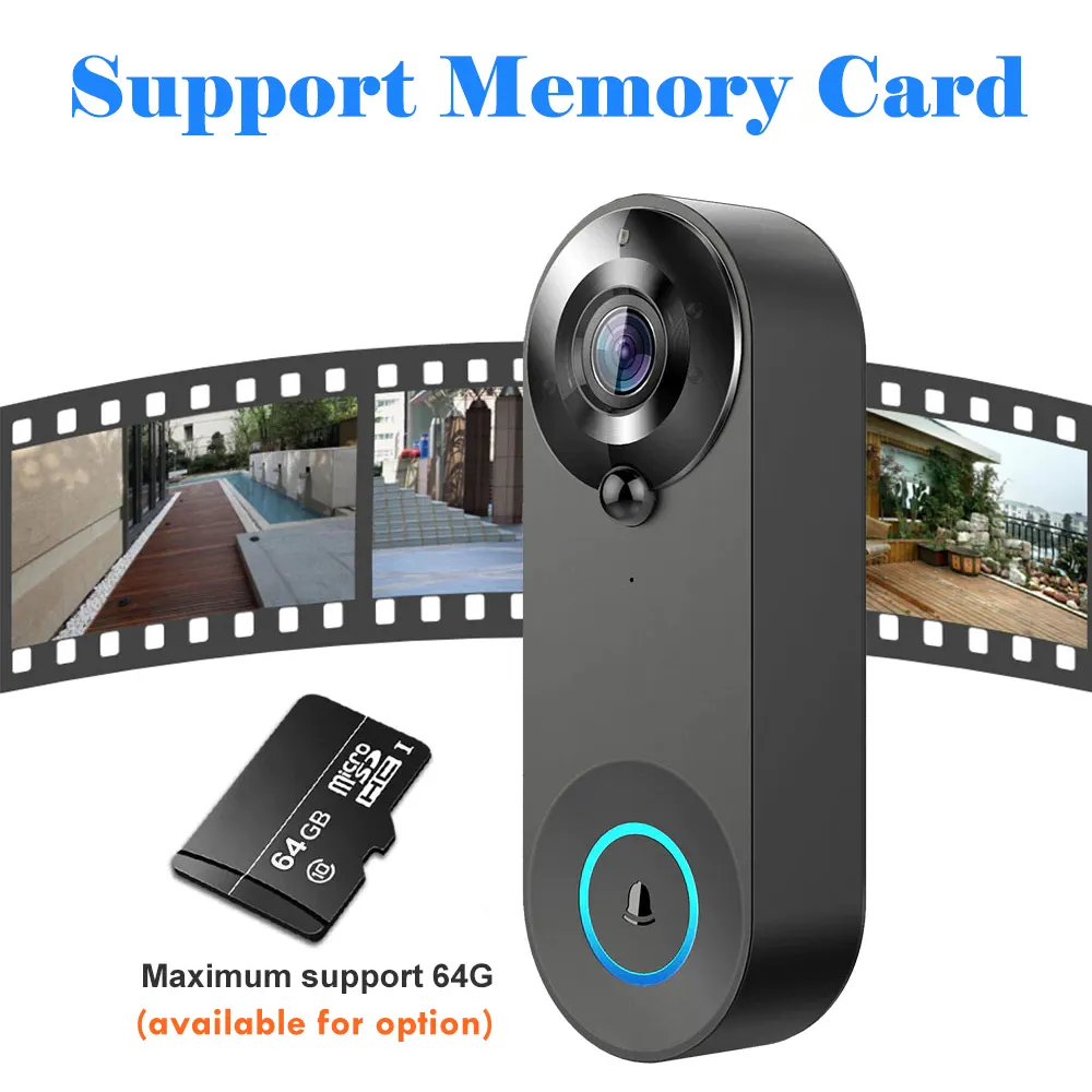 Відеодомофон VHG N8 Tuya Version Video Doorbell Wifi Black - фото 9 Відеодомофон VHG N8 Tuya Version Video Doorbell Wifi Black - фото 9