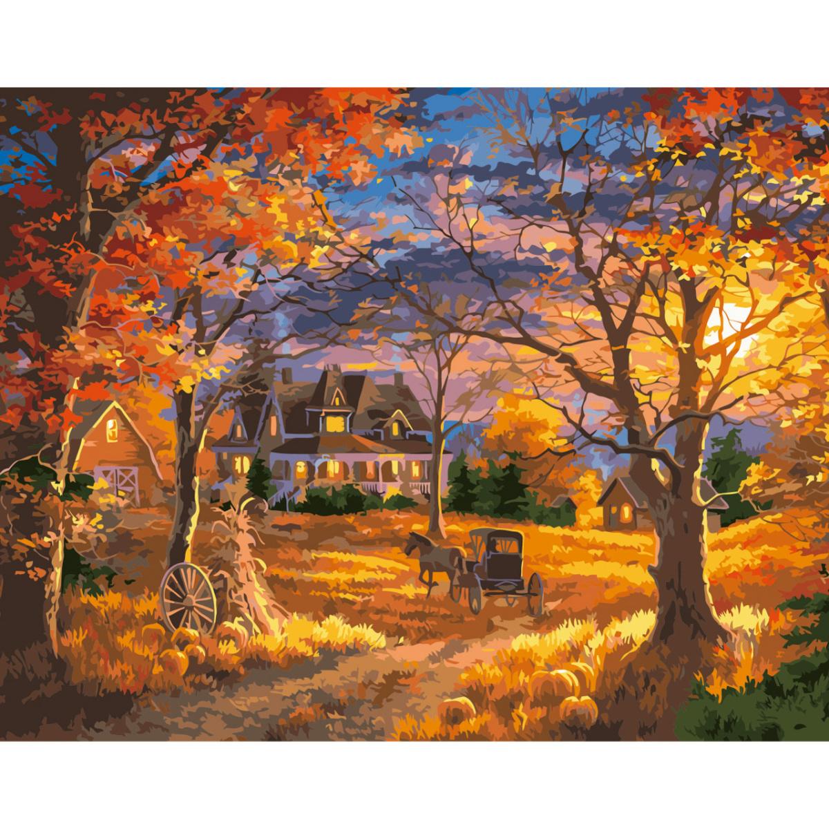 Картина по номерам Strateg Осенний вечер 40x50 см (VA-2638)