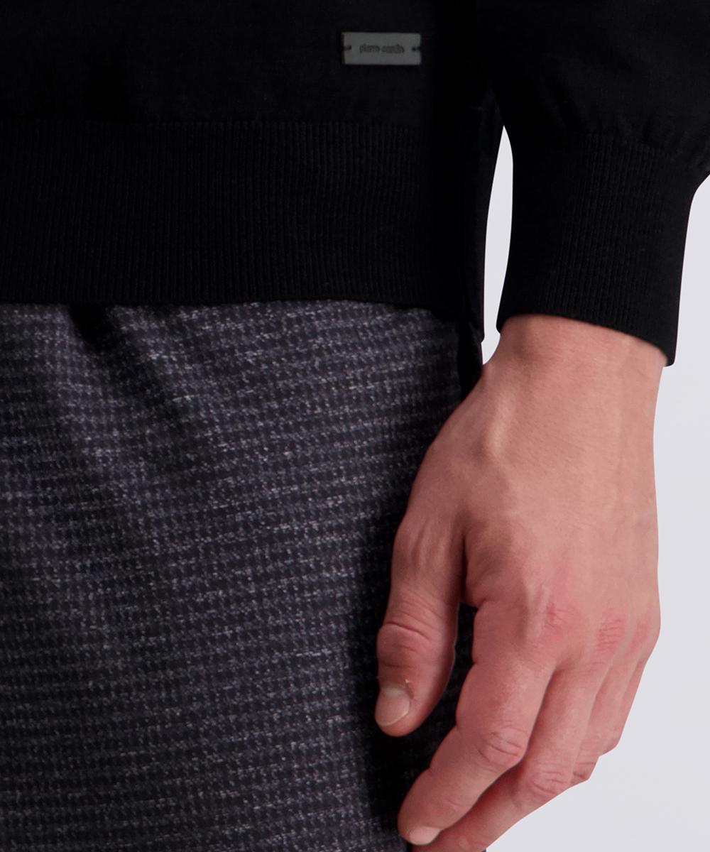 Кардиган чоловічий вовняний на блискавіці S Чорний (C5 50709.5037.9000-S) - фото 6 Кардиган чоловічий вовняний на блискавіці S Чорний (C5 50709.5037.9000-S) - фото 6