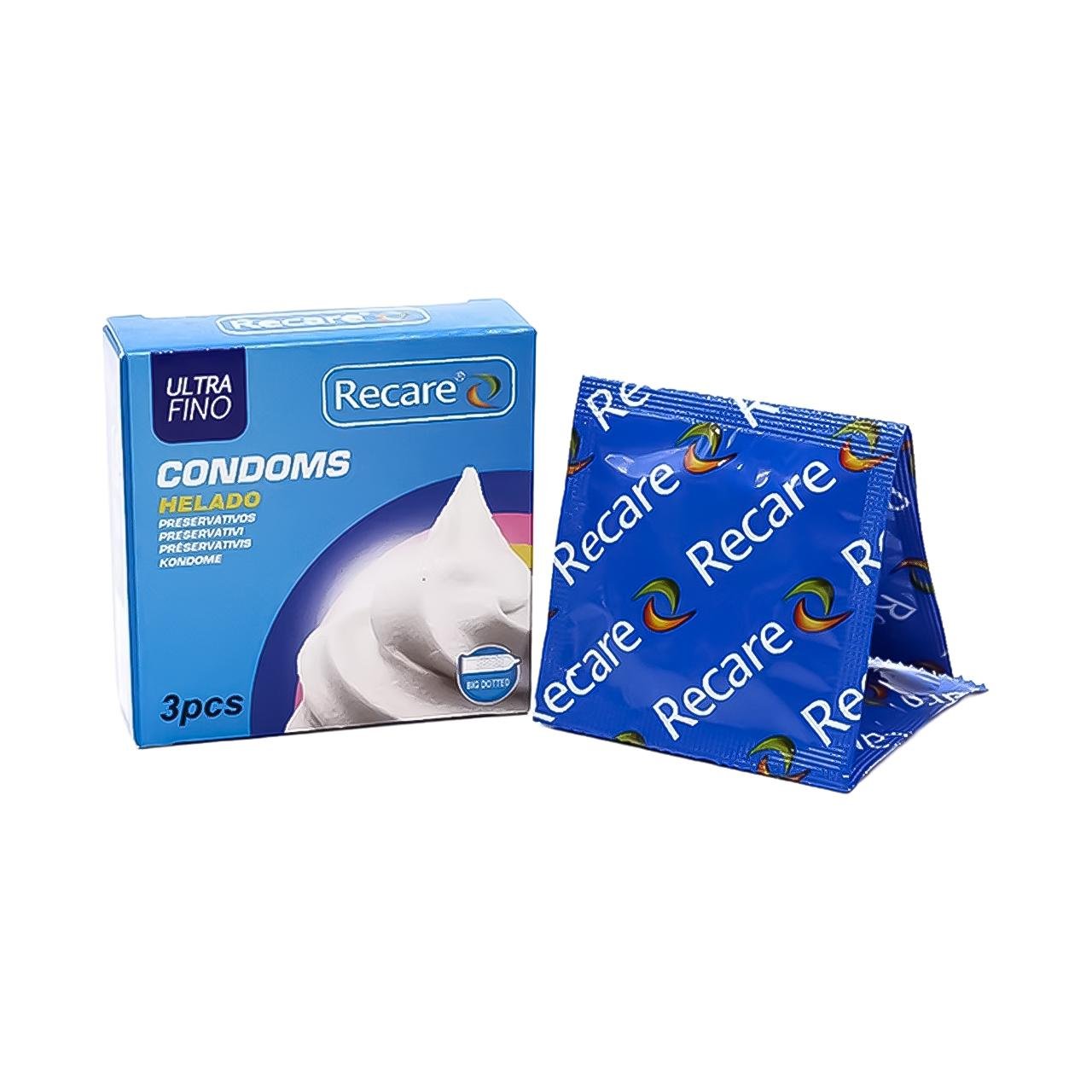 Презервативи ультратонкі Recare з ароматом морозива Прозорий (27167004)
