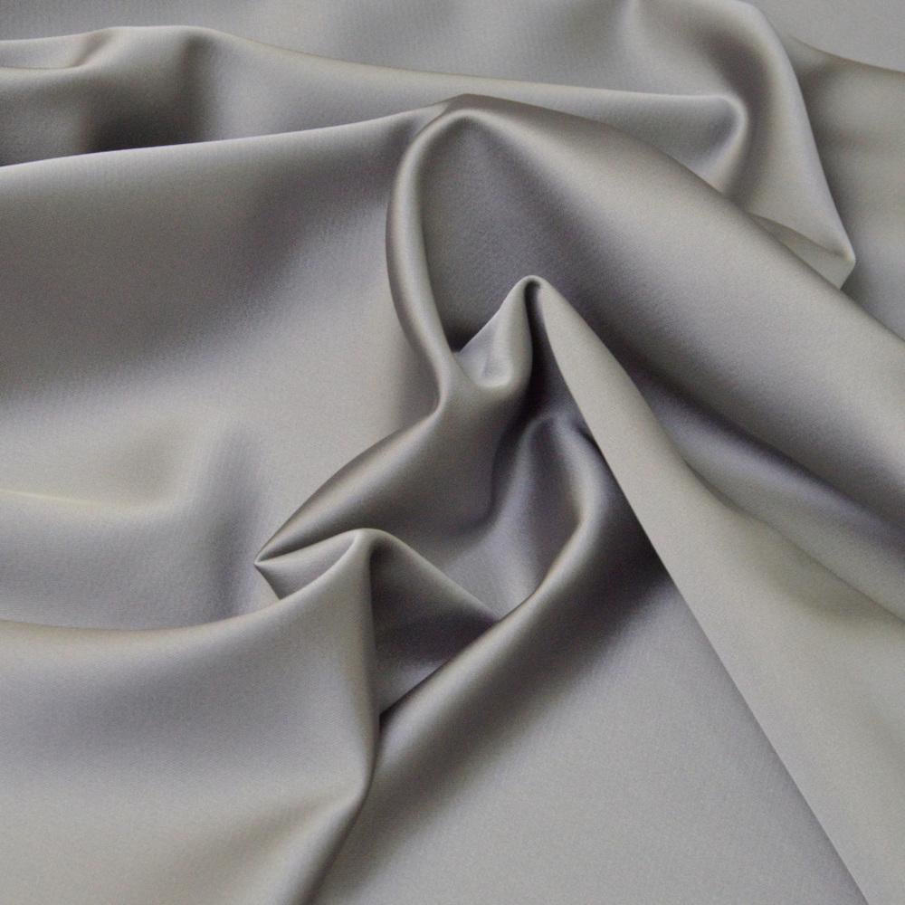 Ткань костюмная атласная Scarlett Асфальт (15672)