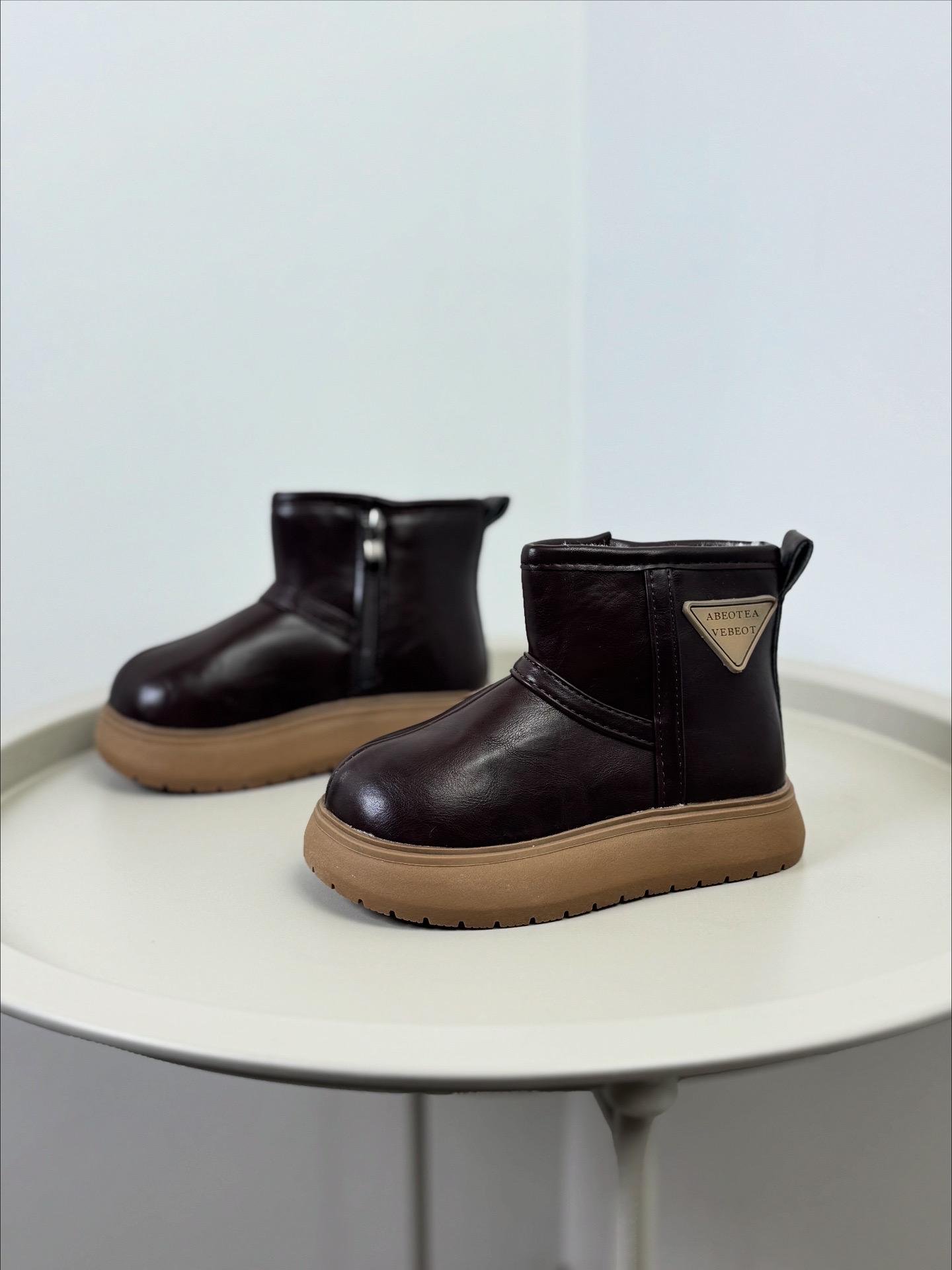 Ботинки детские зимние 1654 р. 26 Коричневый (30411351)