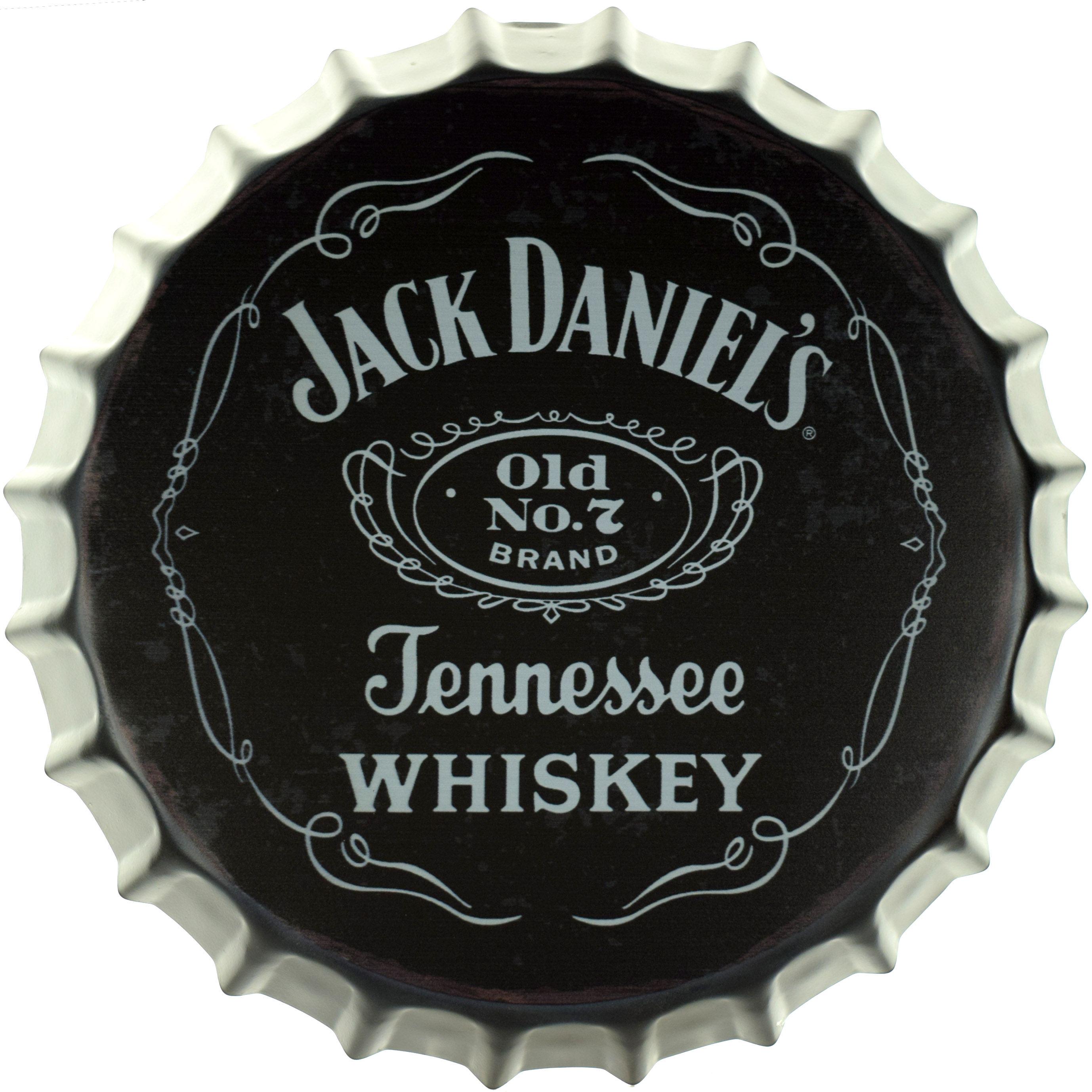 Табличка металлическая Jack Daniel’s Logo крышка 35 см