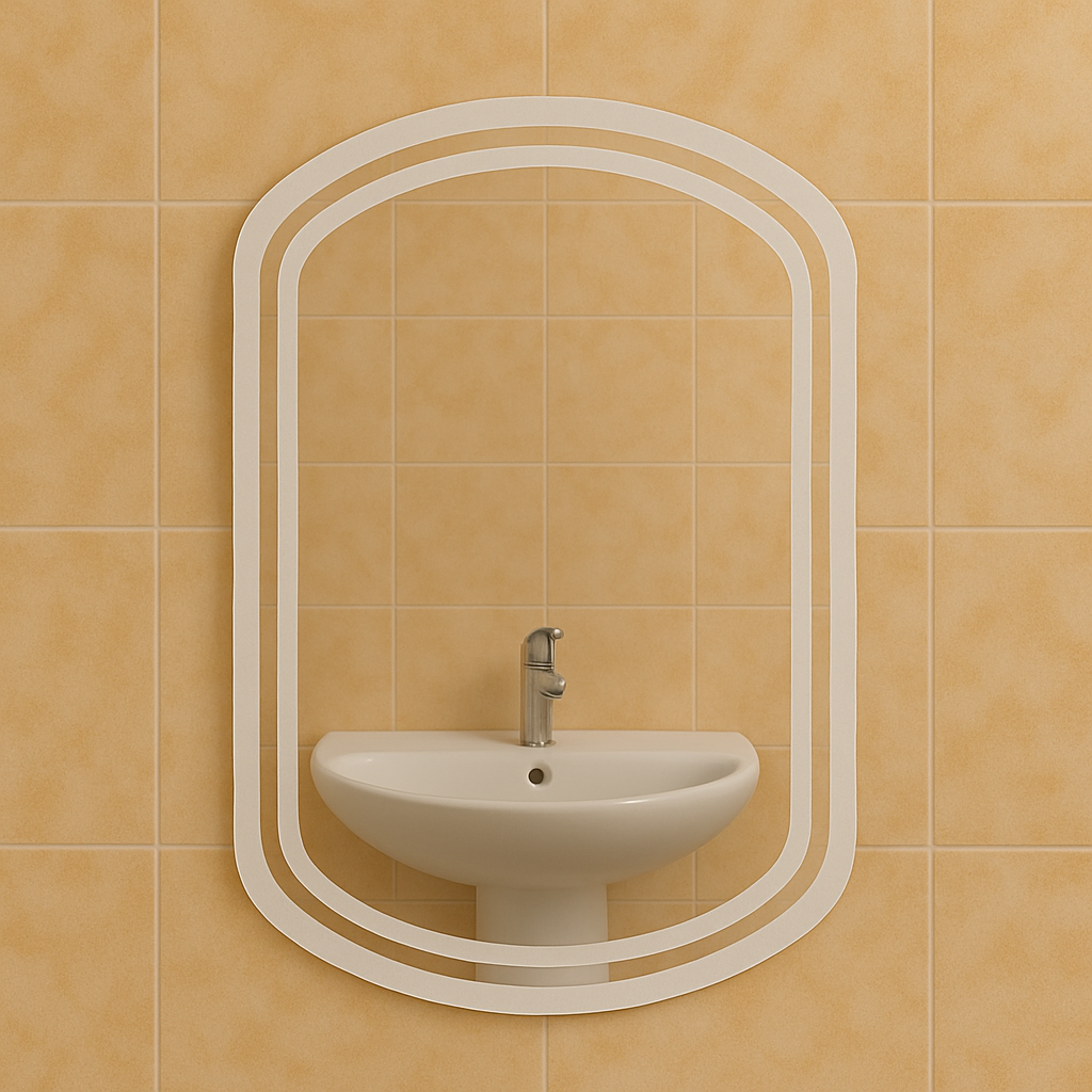 Зеркало овальное MPS-32 90х70 мм без подсветки