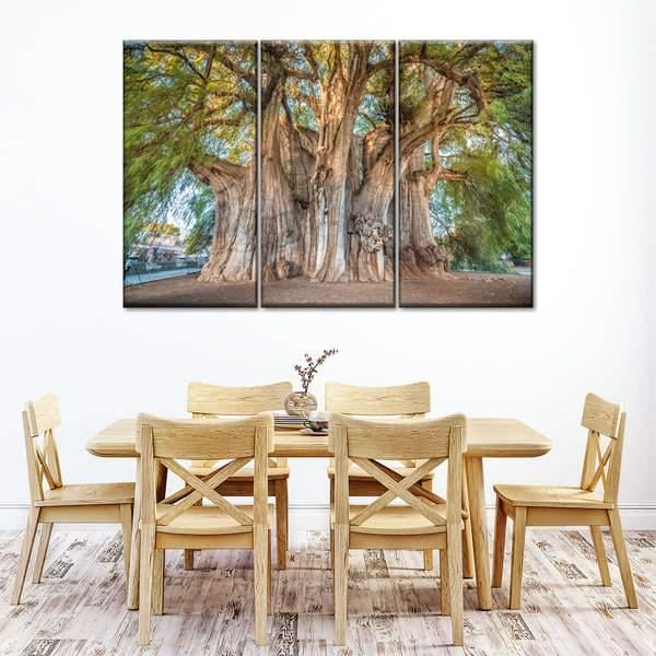 Модульная картина KIL Art Старинное дерево из трех частей 128x81 см (M3_L_63)