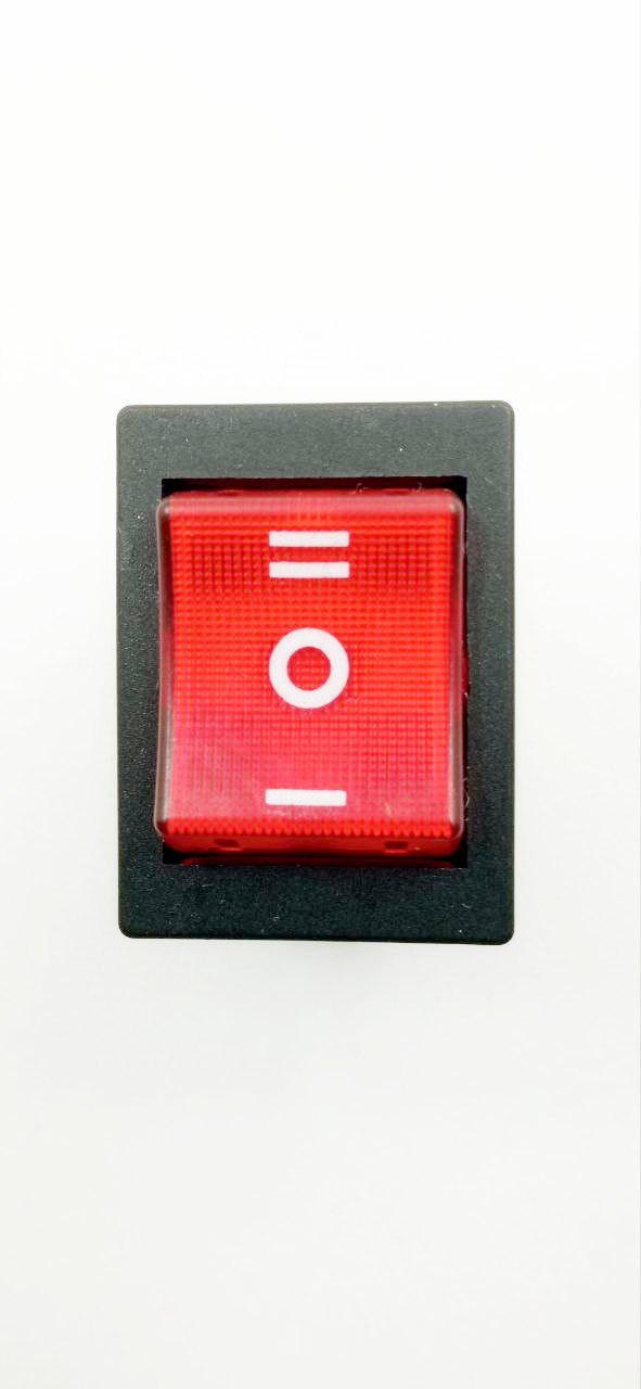 Вимикач KCD4 ON-OFF-ON з підсвіткою 6pin 30A 250V Червоний (33831) Вимикач KCD4 ON-OFF-ON з підсвіткою 6pin 30A 250V Червоний (33831)