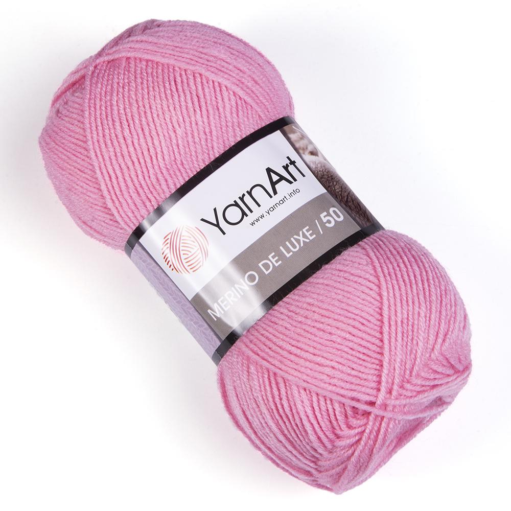 Пряжа YarnArt Merino De Luxe 597 Розовый (6074)