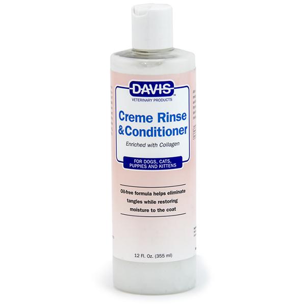 Ополаскиватель и кондиционер с коллагеном для собак/котов Davis Creme Rinse&Conditioner концентрат 355 мл (CR12)