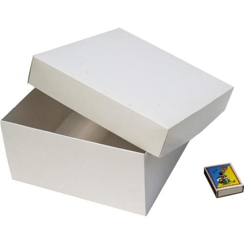 Коробка 200х200х100 мм подарункова Білий (503) - фото 3